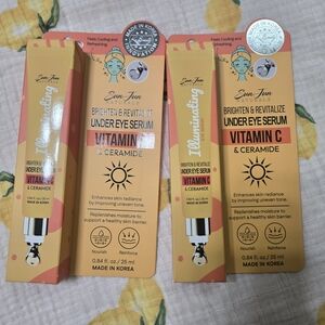Sun Jun Naturals Vitamin C & Ceramide Under Eye Serum - Yellow/Orange Packaging